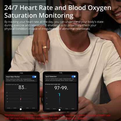 Smart Fitness Tracker Ring - Monitor Steps, Distance, Calories, Sleep, Sports - Perfect Gift for Women and Men with Advanced Health and Wellness Features