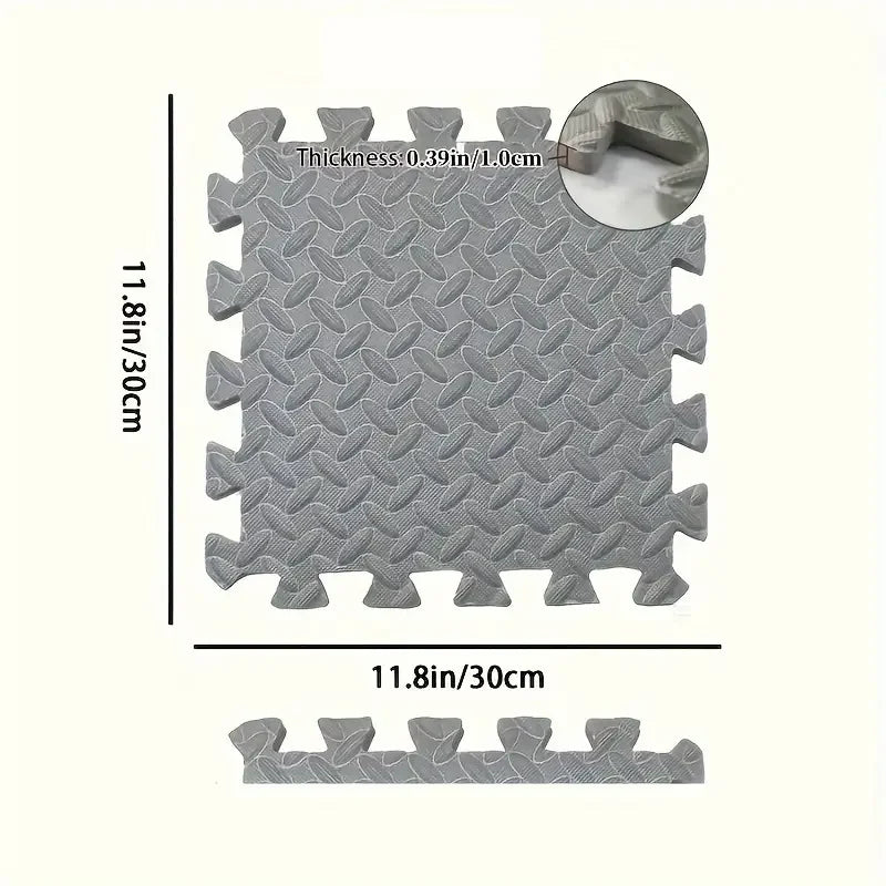 8/16 Pcs Foam Fitness Non Slip Yoga Mat Fitness Floor Tile Protection Pad Fitness Equipment Mat Suitable for Indoor Fitness