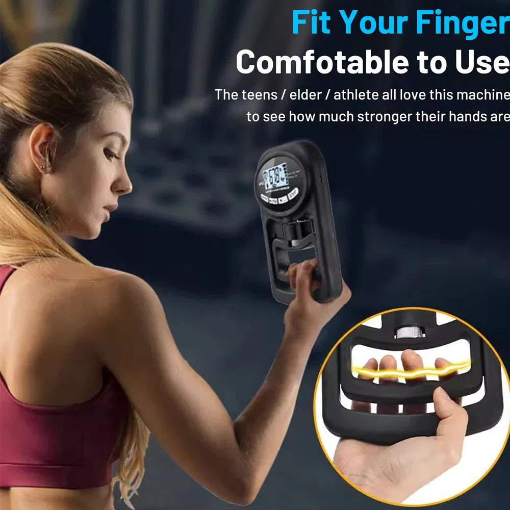 265Lbs/120Kg Digital Hand Dynamometer Grip Grip Strength Tester with LCD Screen for Forearm Training Finger Power Weightlifting