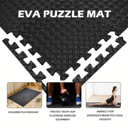 8/16 Pcs Foam Fitness Non Slip Yoga Mat Fitness Floor Tile Protection Pad Fitness Equipment Mat Suitable for Indoor Fitness